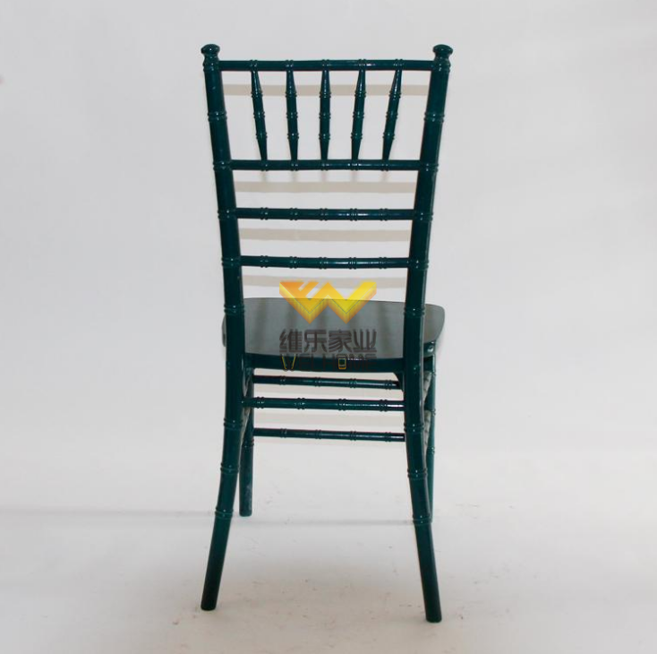 Dark green solid wood chiavari chair for wedding/event